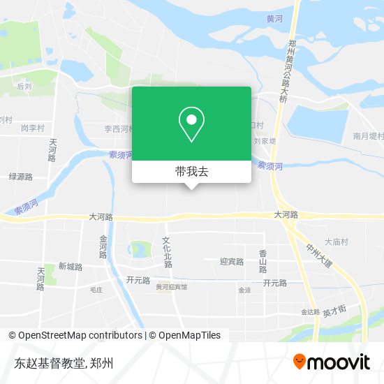 东赵基督教堂地图