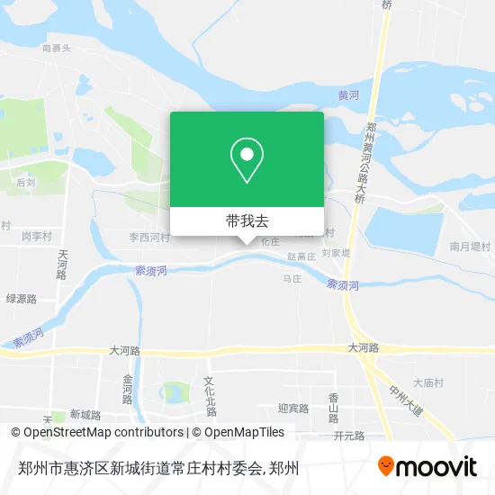 郑州市惠济区新城街道常庄村村委会地图