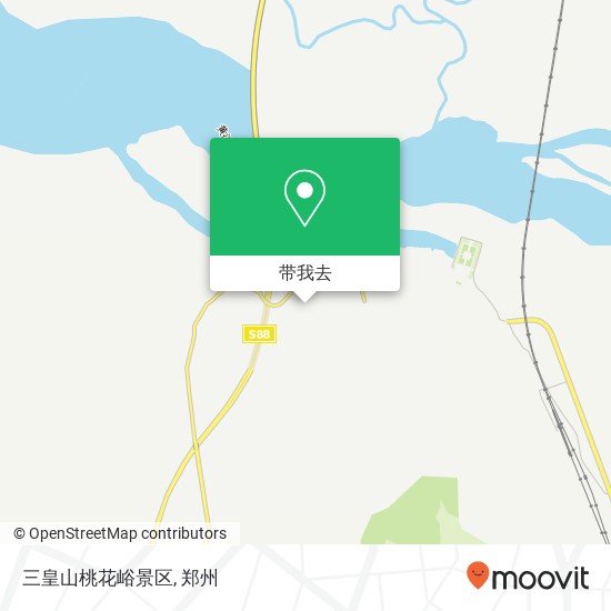 三皇山桃花峪景区地图