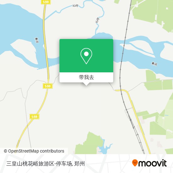 三皇山桃花峪旅游区-停车场地图