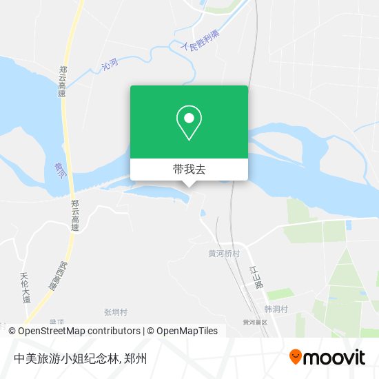 中美旅游小姐纪念林地图