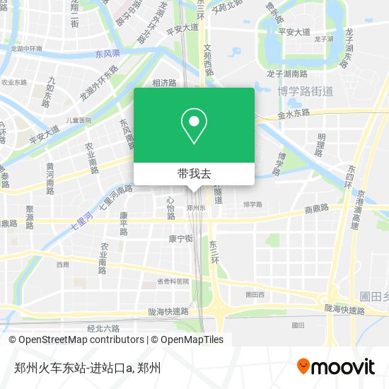 郑州火车东站-进站口a地图