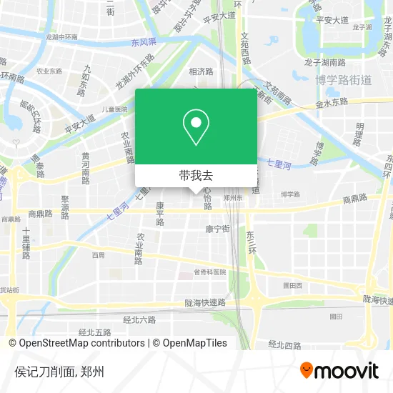 侯记刀削面地图