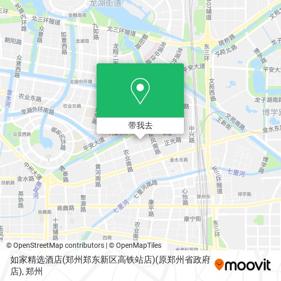 如家精选酒店(郑州郑东新区高铁站店)(原郑州省政府店)地图