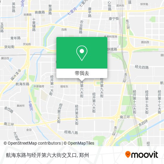 航海东路与经开第六大街交叉口地图