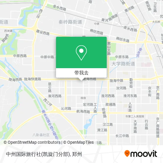 中州国际旅行社(凯旋门分部)地图