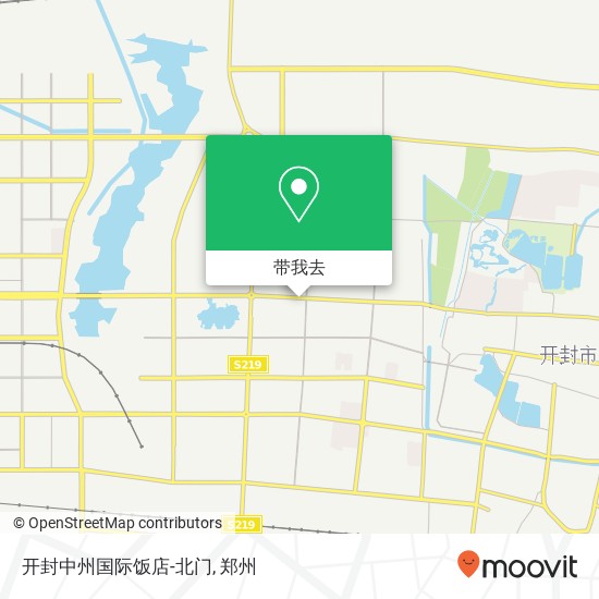 开封中州国际饭店-北门地图