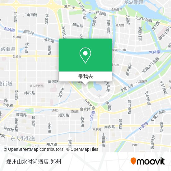 郑州山水时尚酒店地图