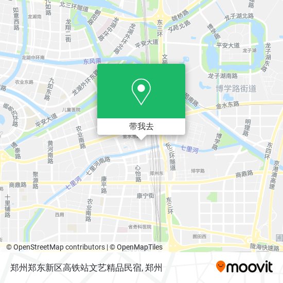 郑州郑东新区高铁站文艺精品民宿地图