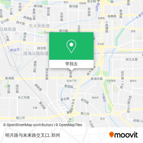 明月路与未来路交叉口地图