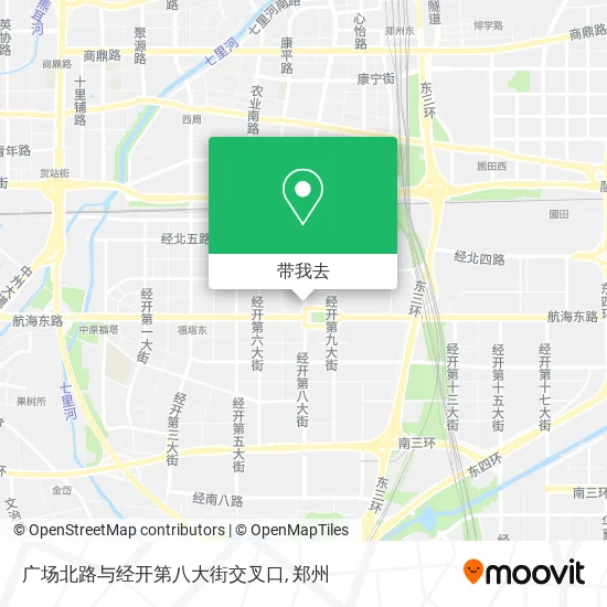 广场北路与经开第八大街交叉口地图