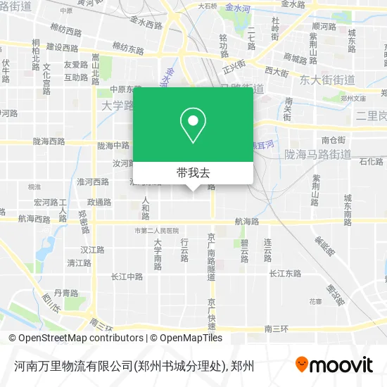河南万里物流有限公司(郑州书城分理处)地图