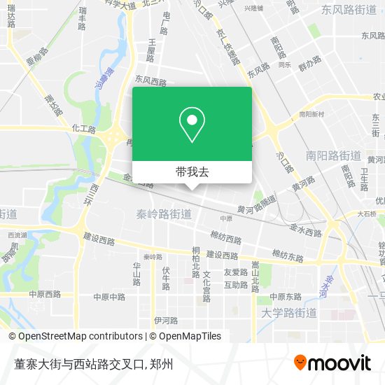 董寨大街与西站路交叉口地图