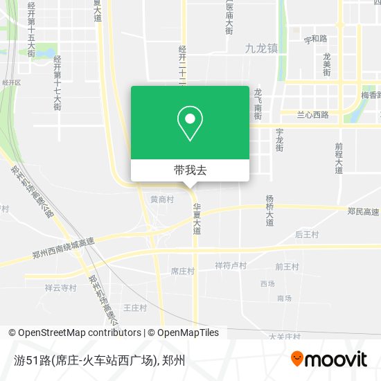 游51路(席庄-火车站西广场)地图