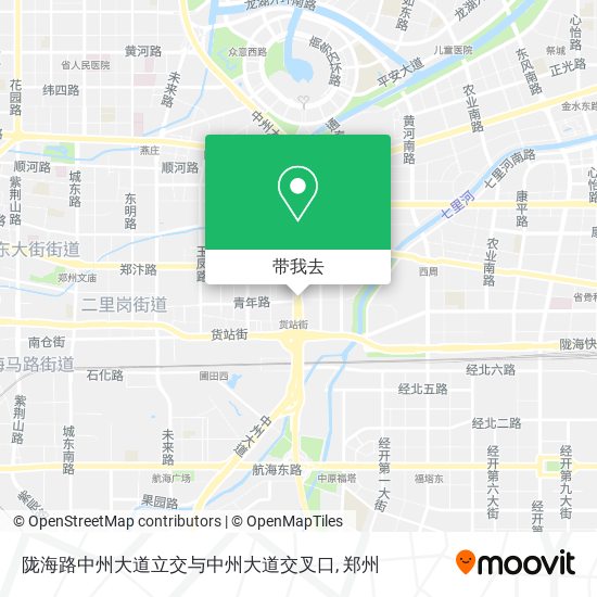 陇海路中州大道立交与中州大道交叉口地图