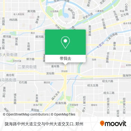 陇海路中州大道立交与中州大道交叉口地图