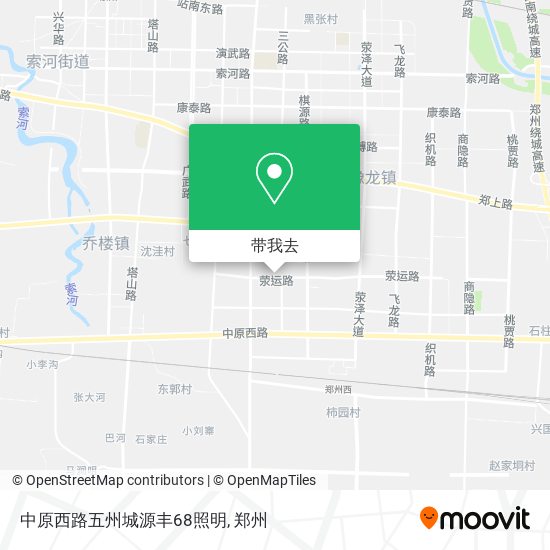中原西路五州城源丰68照明地图