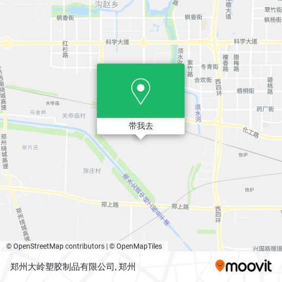郑州大岭塑胶制品有限公司地图