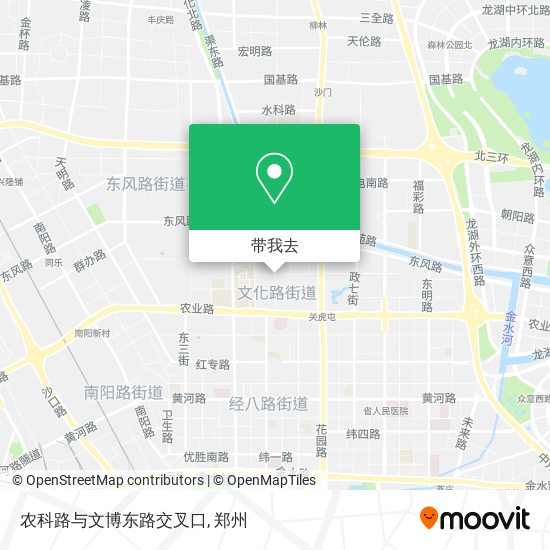 农科路与文博东路交叉口地图