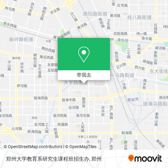 郑州大学教育系研究生课程班招生办地图