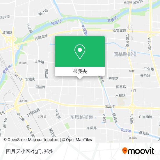 四月天小区-北门地图