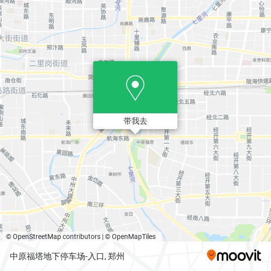 中原福塔地下停车场-入口地图