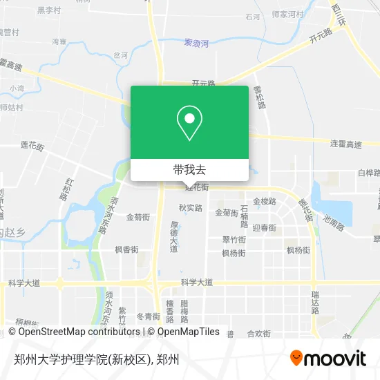 郑州大学护理学院(新校区)地图