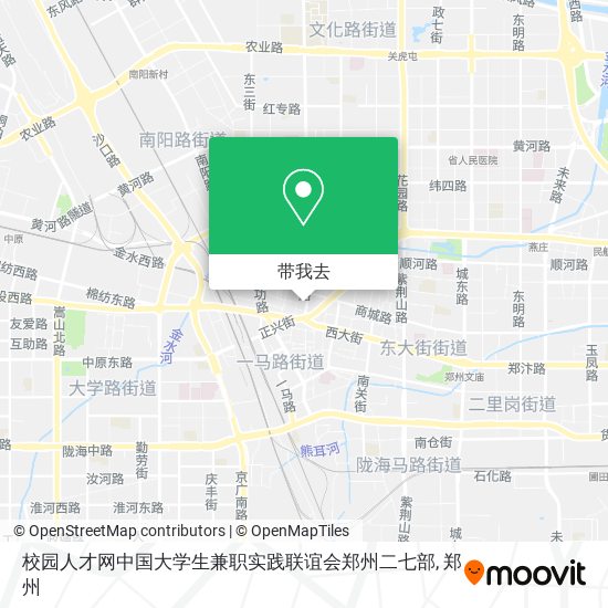 校园人才网中国大学生兼职实践联谊会郑州二七部地图
