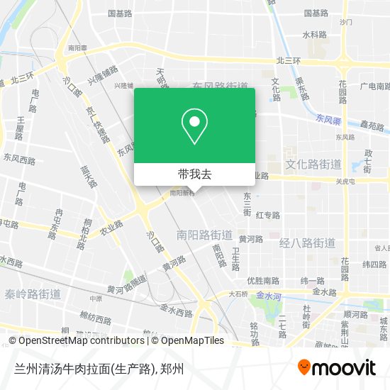 兰州清汤牛肉拉面(生产路)地图