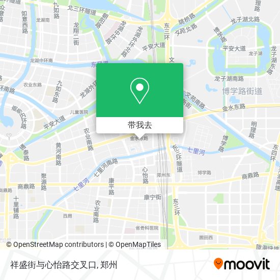 祥盛街与心怡路交叉口地图