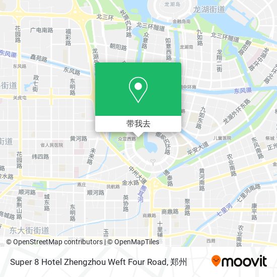 Super 8 Hotel Zhengzhou Weft Four Road地图