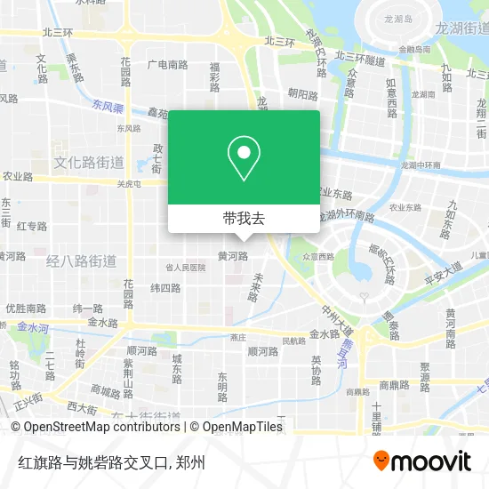 红旗路与姚砦路交叉口地图