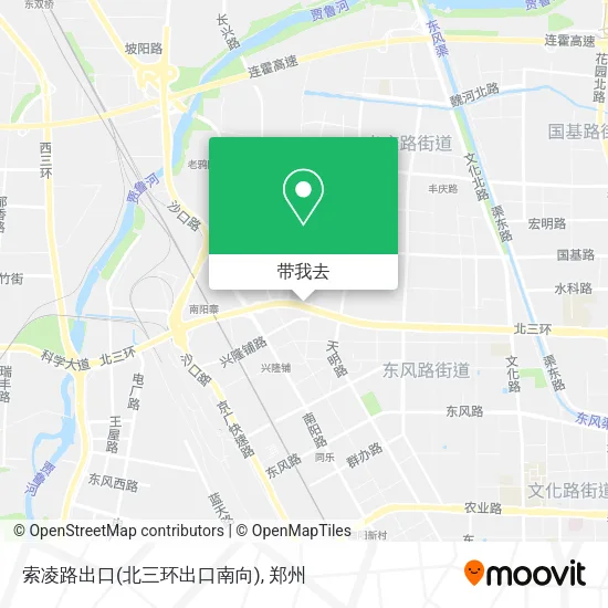 索凌路出口(北三环出口南向)地图