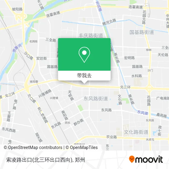索凌路出口(北三环出口西向)地图