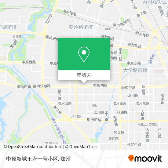 中原新城王府一号小区地图