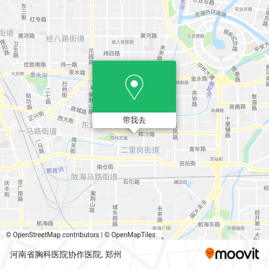 河南省胸科医院协作医院地图