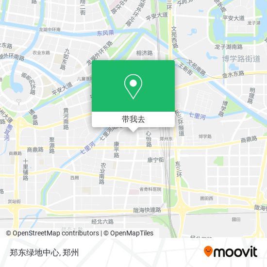 郑东绿地中心地图