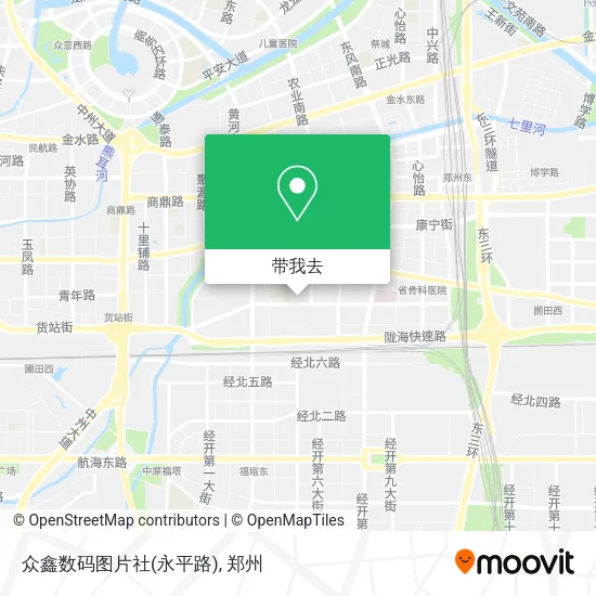 众鑫数码图片社(永平路)地图