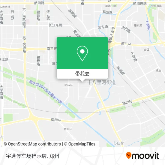 宇通停车场指示牌地图
