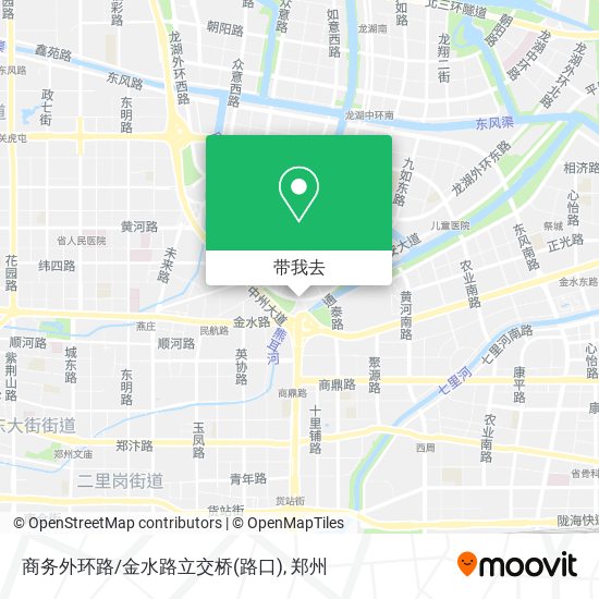 商务外环路/金水路立交桥(路口)地图