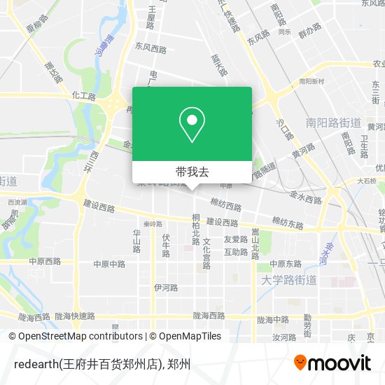 redearth(王府井百货郑州店)地图