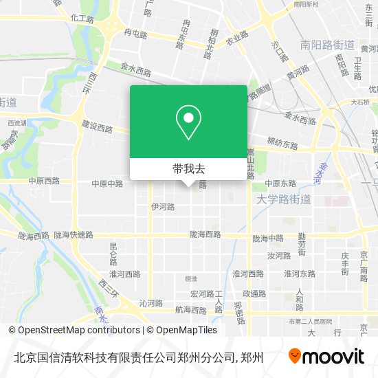 北京国信清软科技有限责任公司郑州分公司地图