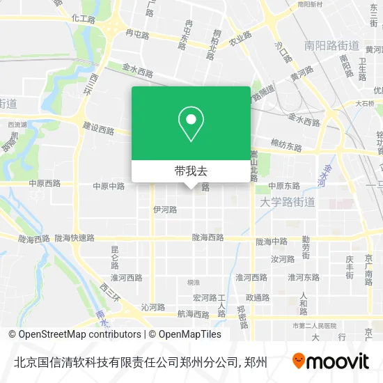 北京国信清软科技有限责任公司郑州分公司地图