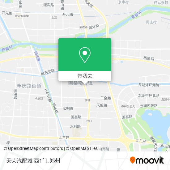 天荣汽配城-西1门地图