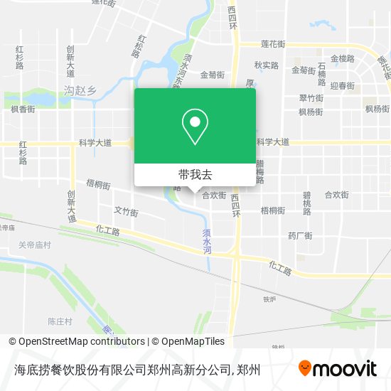 海底捞餐饮股份有限公司郑州高新分公司地图