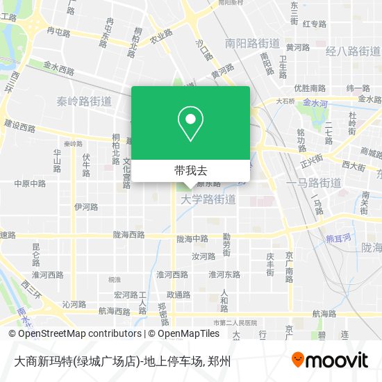 大商新玛特(绿城广场店)-地上停车场地图