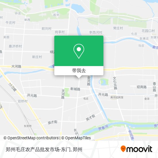 郑州毛庄农产品批发市场-东门地图