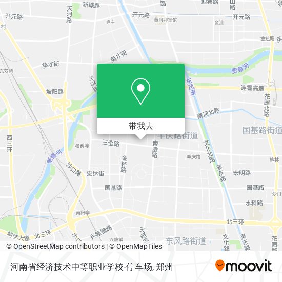 河南省经济技术中等职业学校-停车场地图