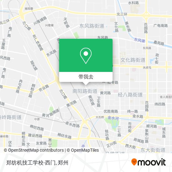 郑纺机技工学校-西门地图