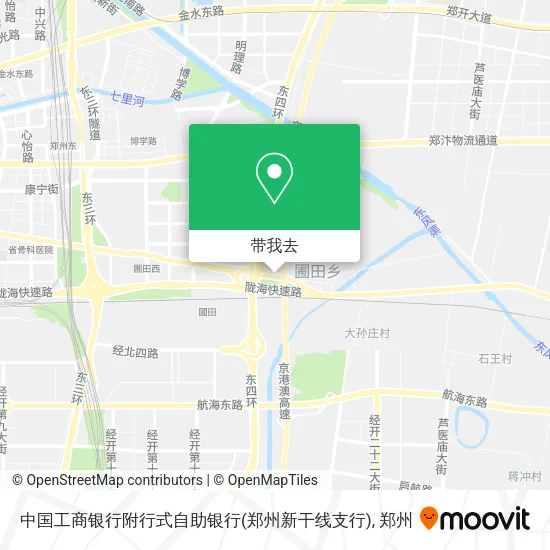 中国工商银行附行式自助银行(郑州新干线支行)地图